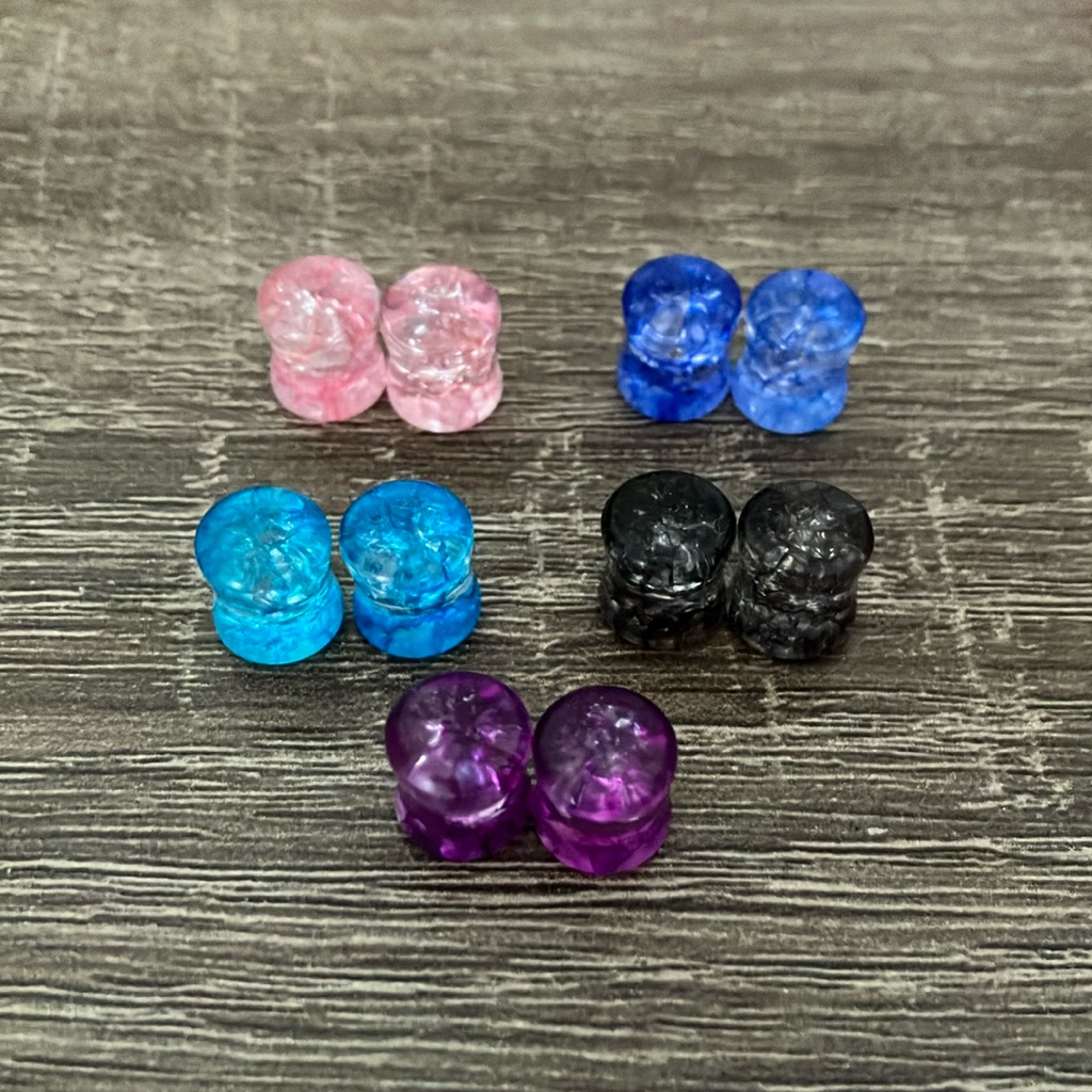 Colorful Acrylic Ear Plugs Set
